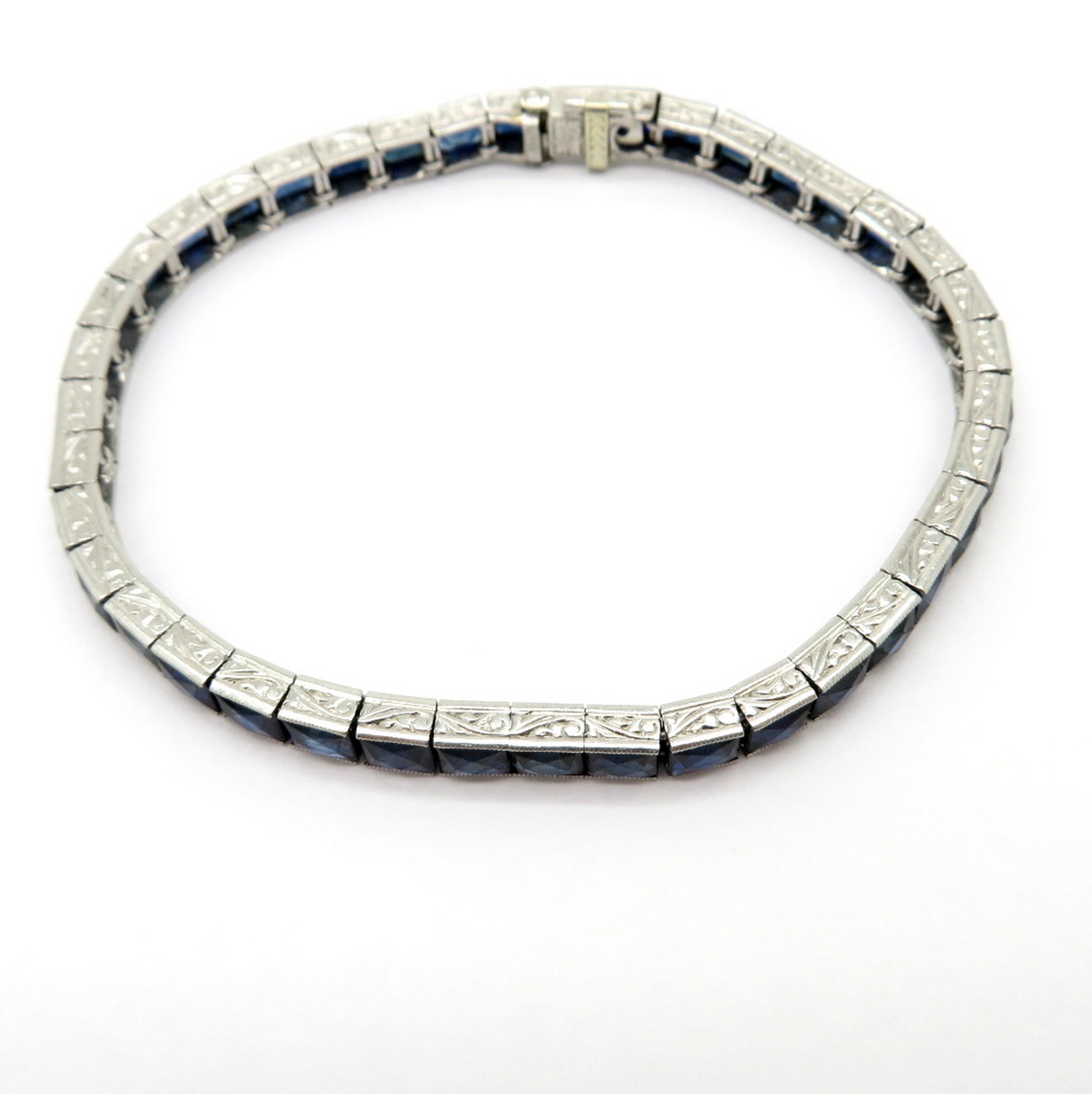 antique vintage sapphire bracelet