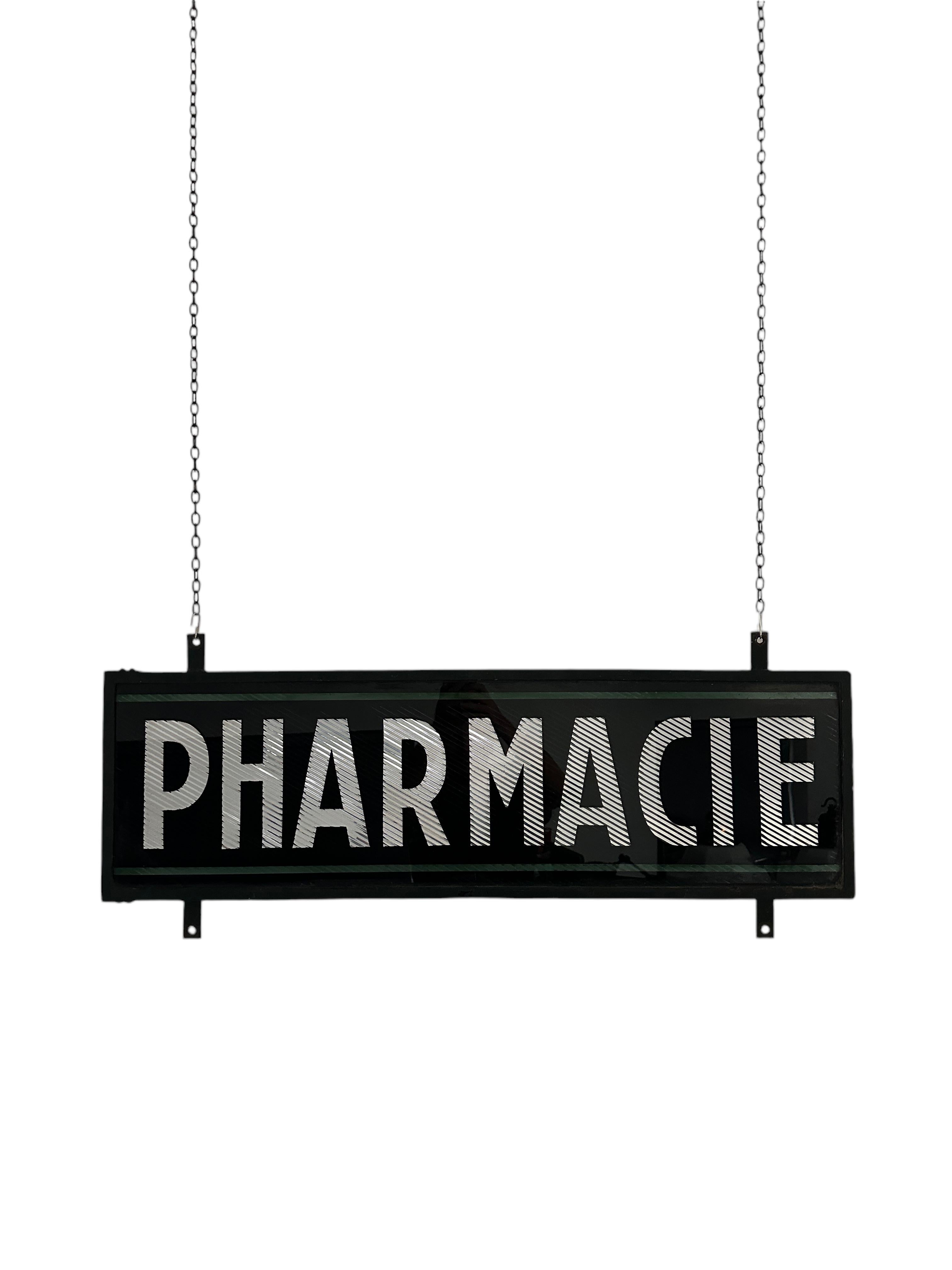 french pharmacy sign