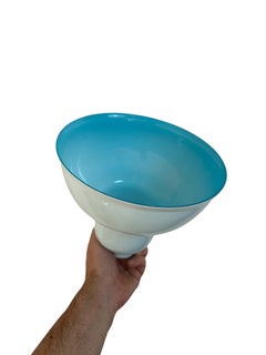 Lampada a sospensione da soffitto vintage tedesca in opalina "Reinlicht Solal Daylight"