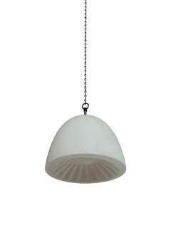 Antique Vintage Industrial Church Opaline Daisy Flower Ceiling Pendants Light