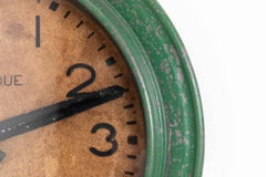 Antique Vintage Industrial Electrique Brillie Factory Railway Wall Clock c.1930