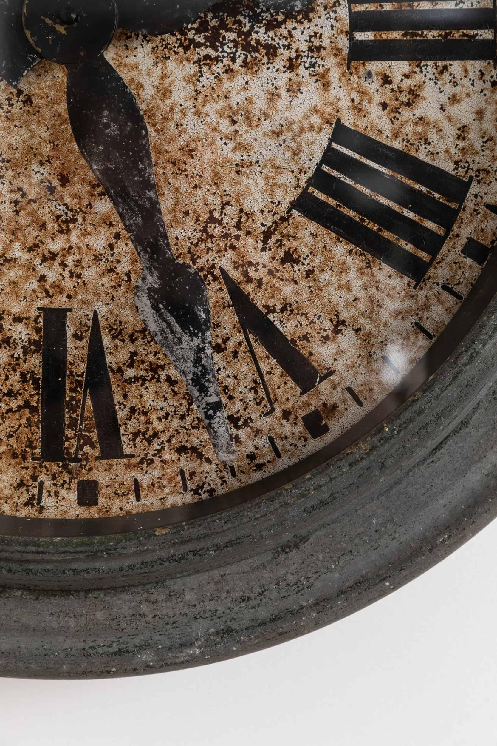 Pressato Antico orologio da parete industriale d'epoca Electrique Brillie Factory Railway c.1930 in vendita