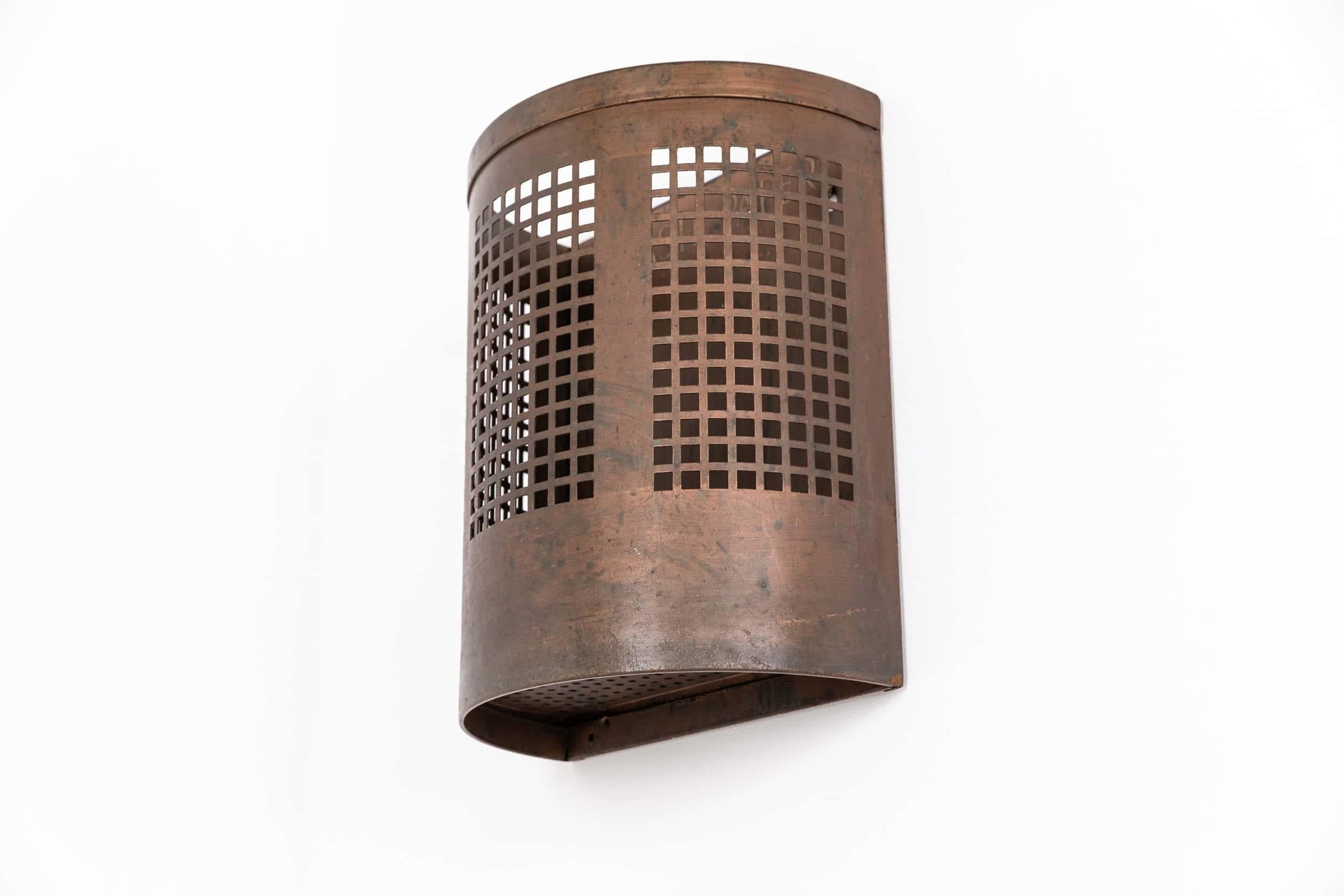 Antique Vintage Industrial George V Copper Post Office Waste Paper Bin. c.1930 2
