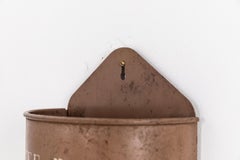 Antique Vintage Industrial Mid-Century Metal Waste Paper Bin. c.1940