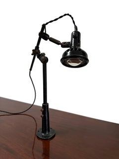 Antique Vintage Industrial Original Singer Sewing Table Desk Task Lamp Light