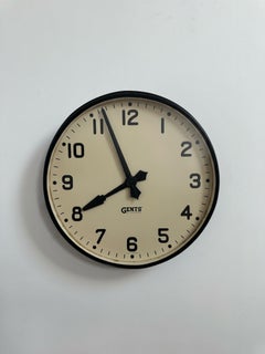 Antique Vintage Industrial Railway Factory Gents Of Leicester English Wall Clock