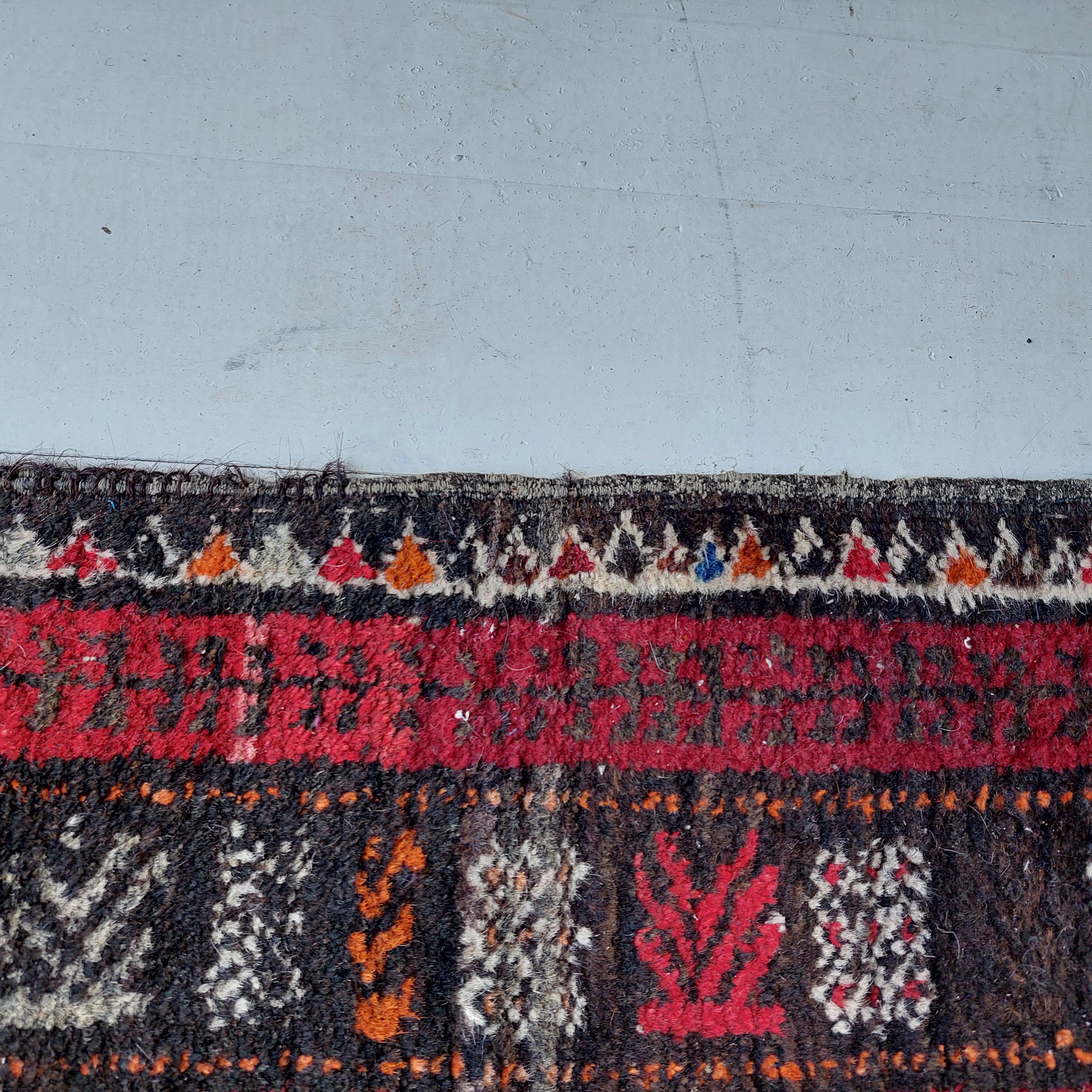 Wool antique Vintage kazak caucasian tribal rug 190x120cm