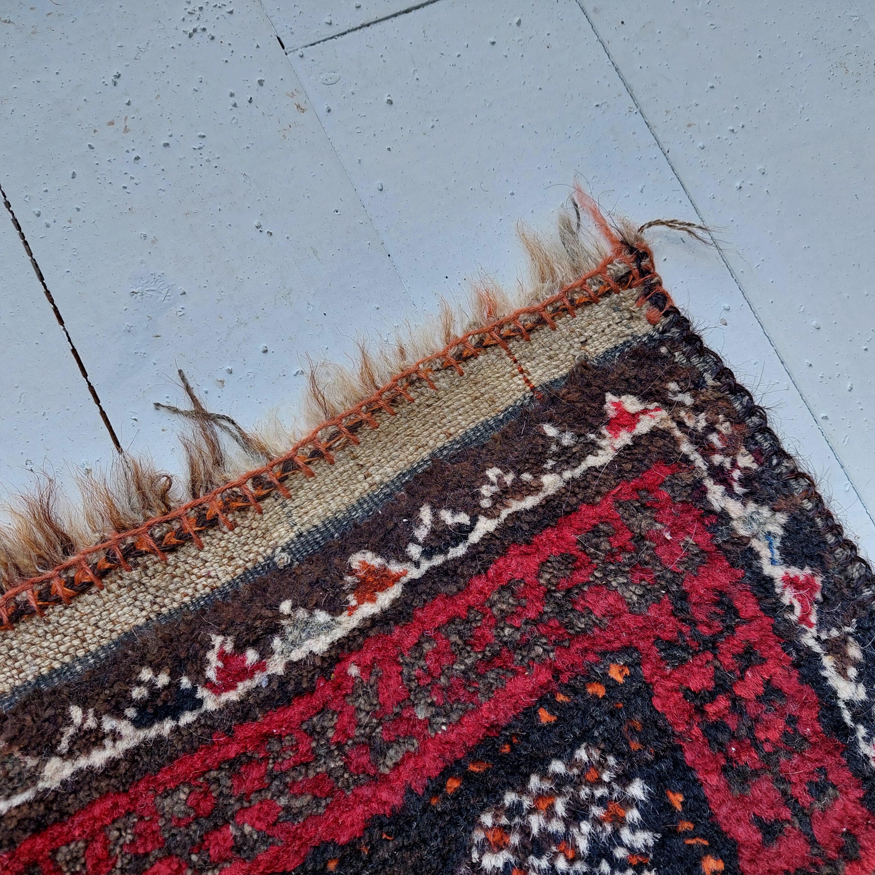 antique Vintage kazak caucasian tribal rug 190x120cm 1