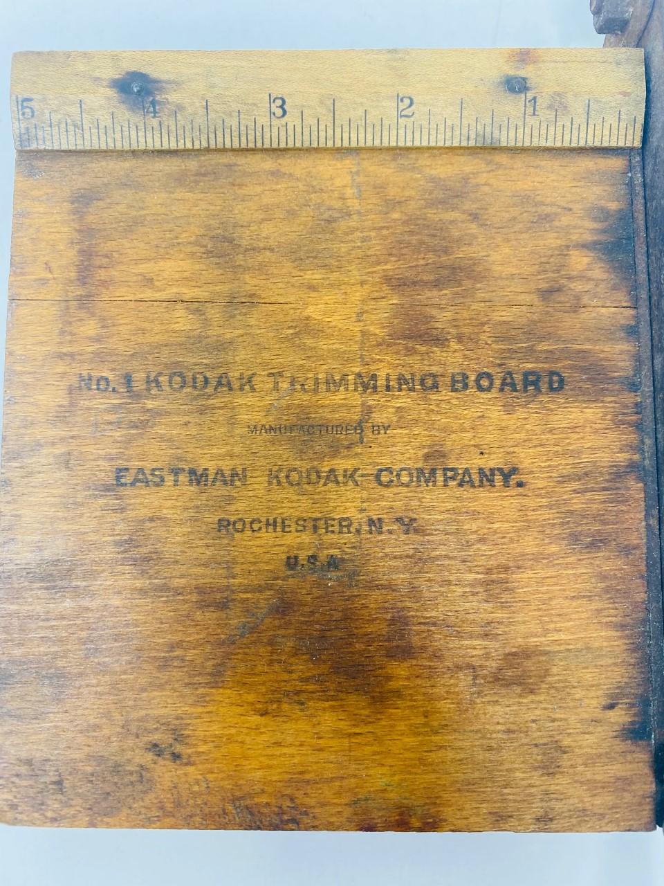 Mid-20th Century Antique Vintage Kodak Wooden Trimming Board by Eastman For Sale