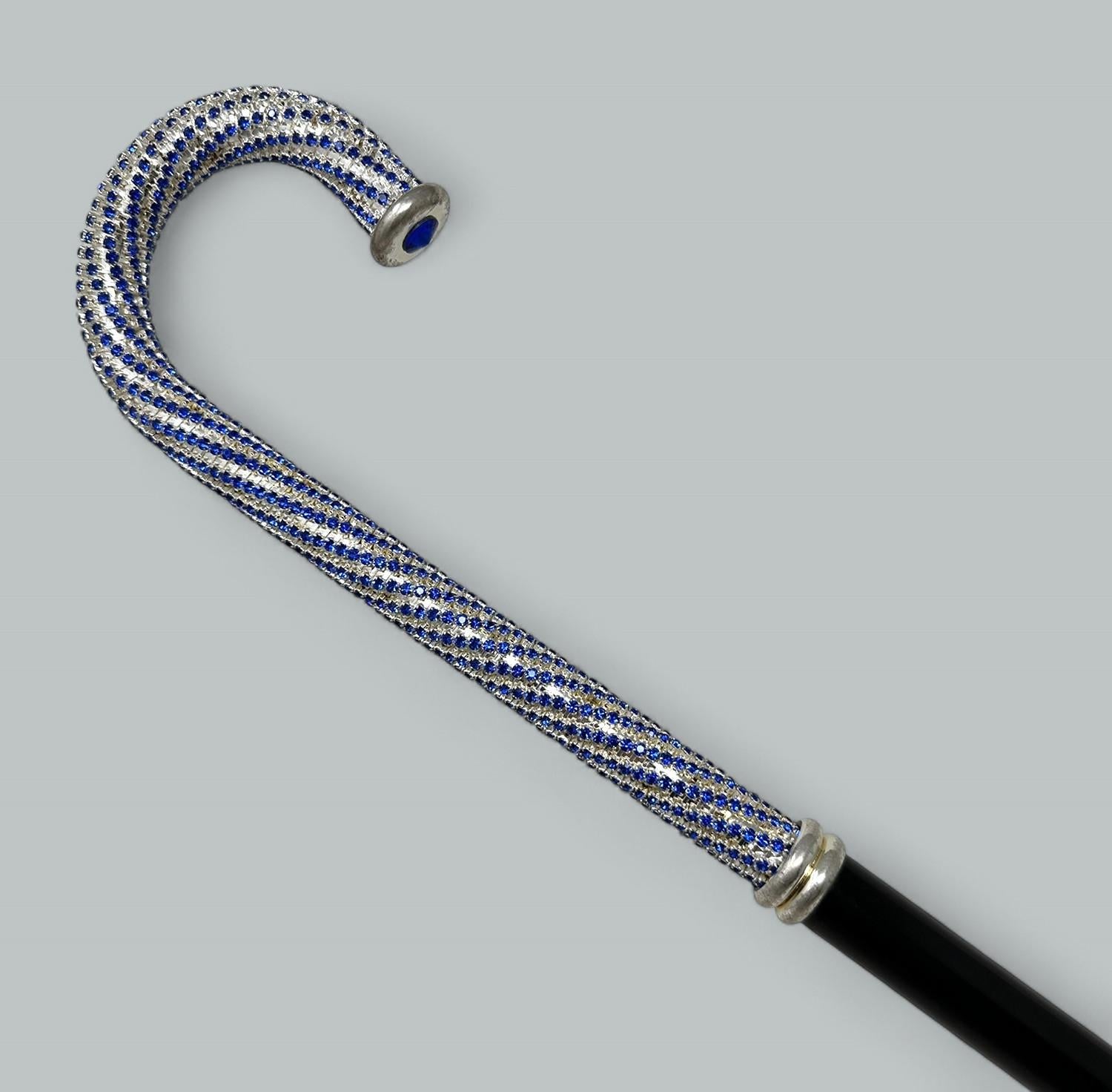 Antiguo Bastón de madera ebonizada para señoras y caballeros de la década de 1980 Británico en venta