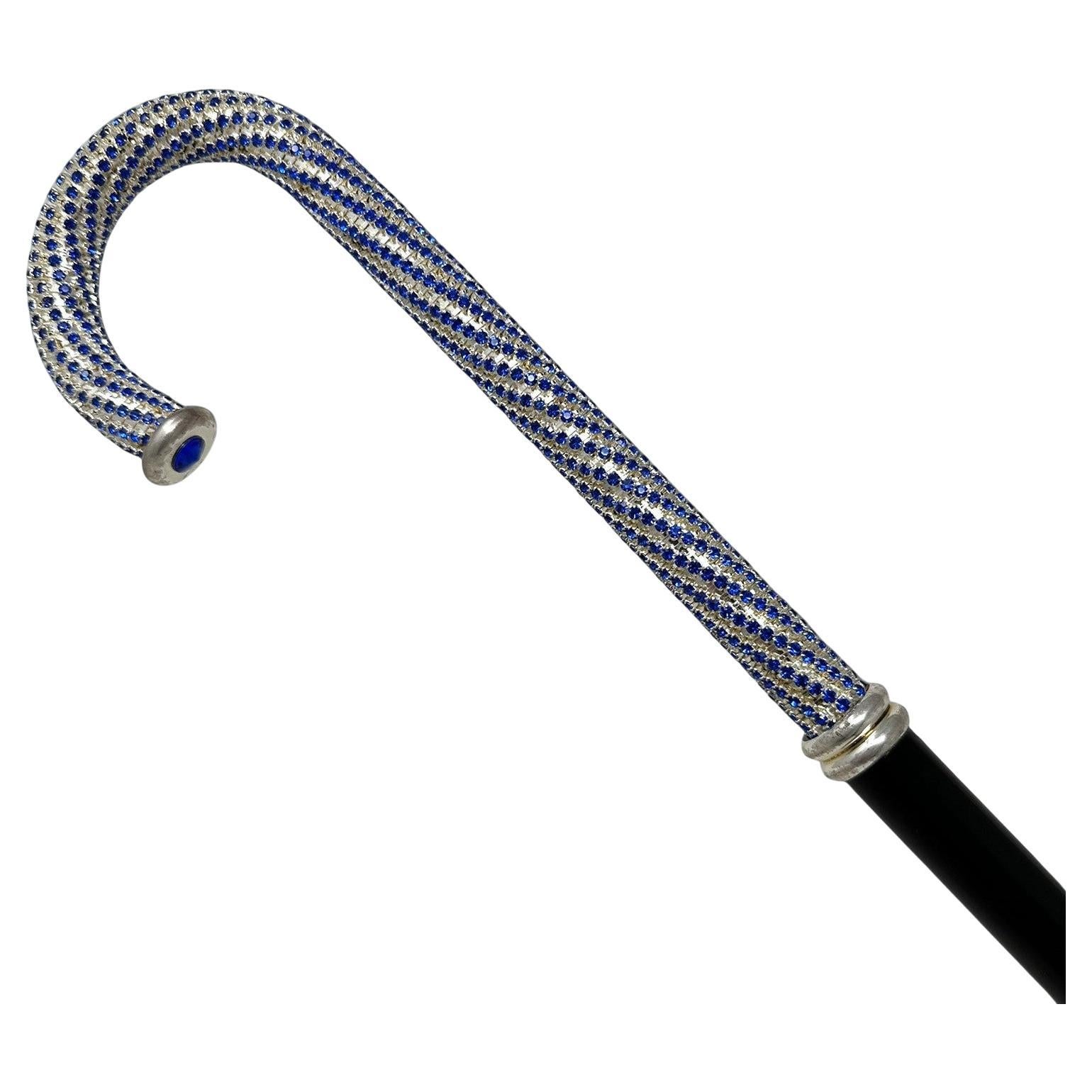 Antiguo Bastón de madera ebonizada para señoras y caballeros de la década de 1980