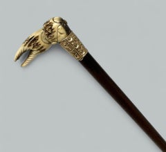 Antique Vintage Lady's Gentleman's Snakewood Wooden Walking Stick Dress Cane