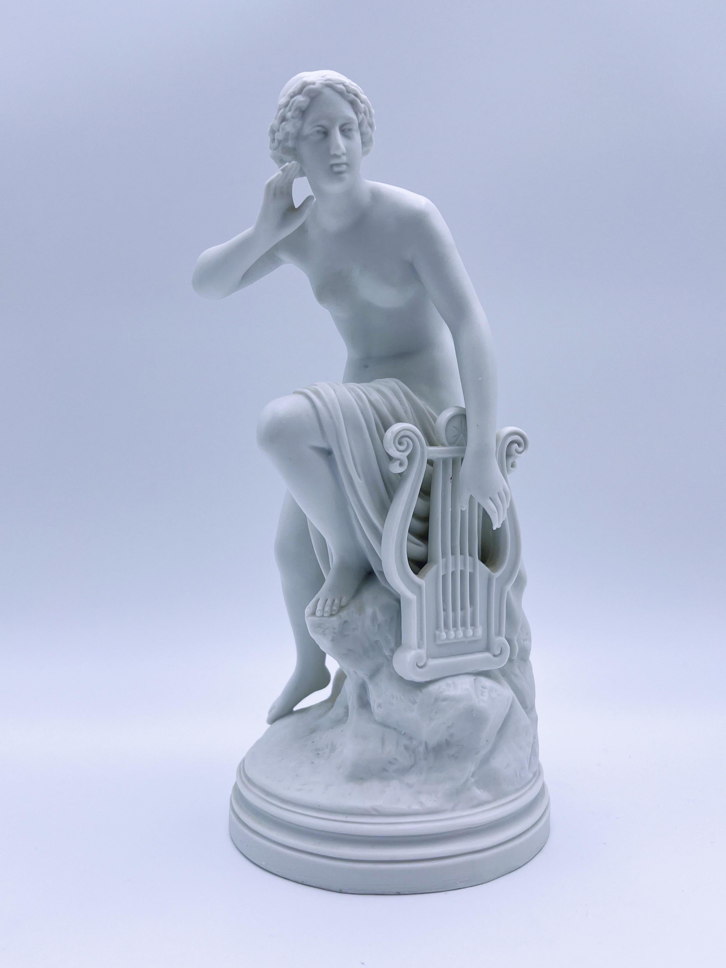 Splendida statuetta antica/vintage in porcellana/Parian biscuit di 