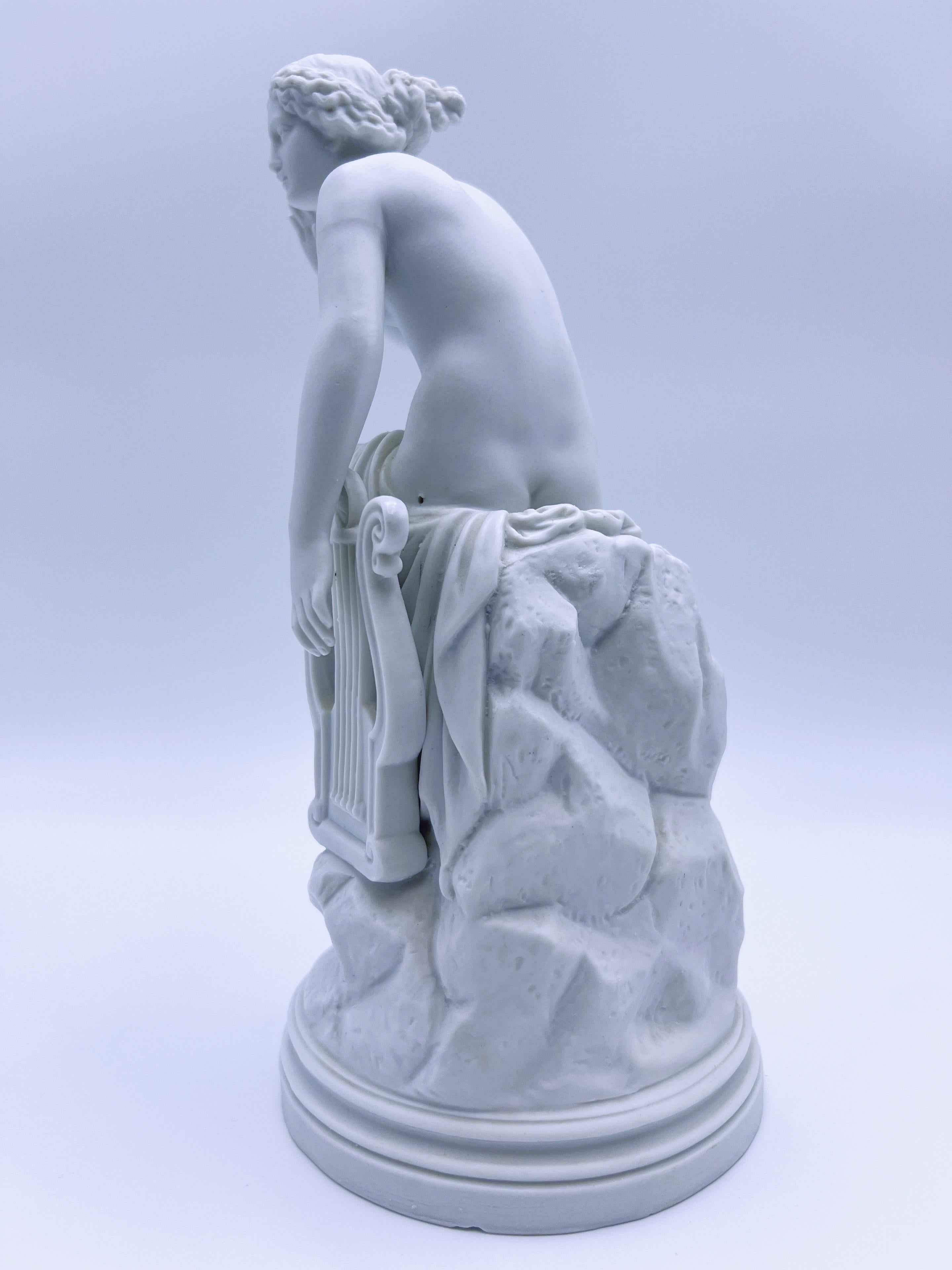 Porcellana Statuetta in porcellana Parian Biscuit antica/vecchia di 'Lurline' in vendita