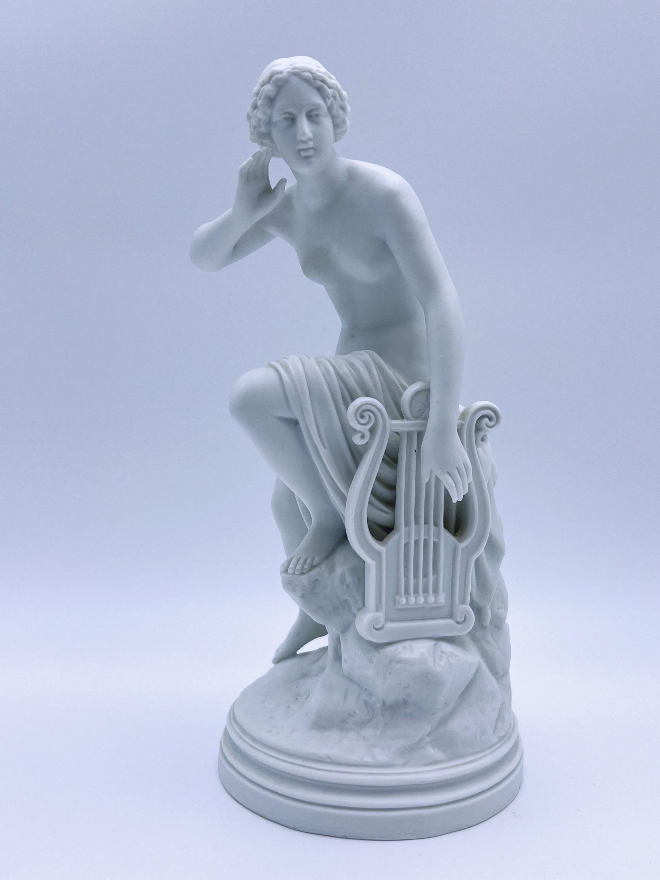 Statuetta in porcellana Parian Biscuit antica/vecchia di 'Lurline' in vendita 1