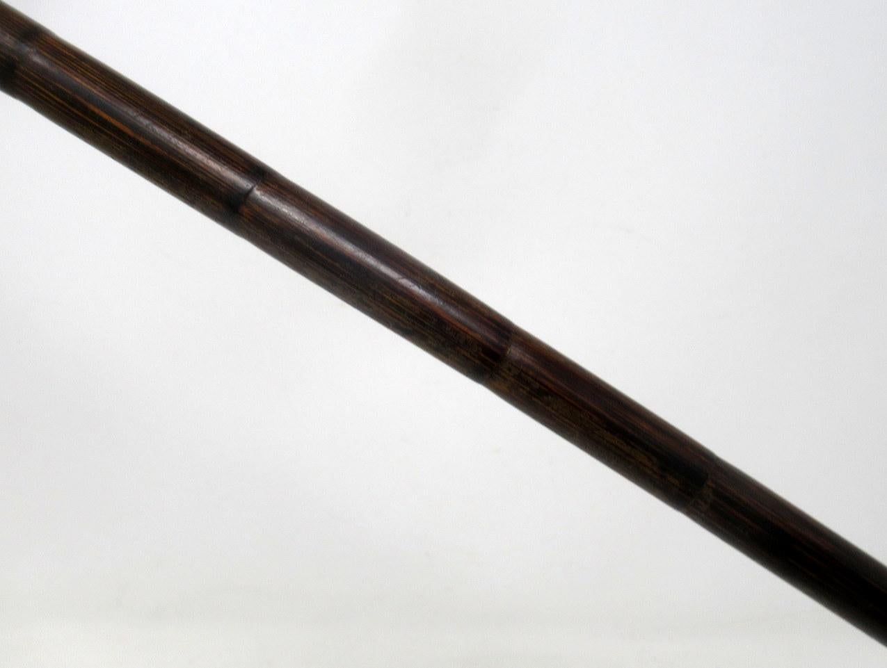 Gold Plate Antique Vintage Partridge Wood Walking Stick Cane 18-Carat Gold-Plated Grip 1924