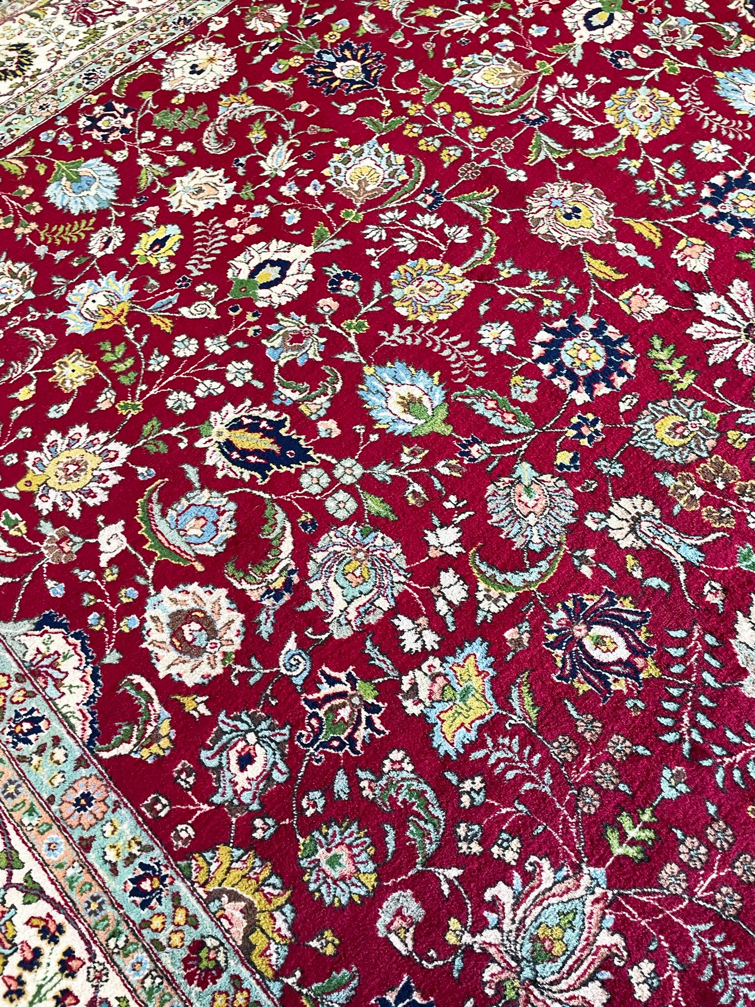 Antique/Vintage Persian Tabriz Carpet, 11'6
