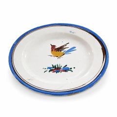 Antique Vintage Plate, 11 Inch Diameter, Decorative Ceramic Dish