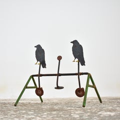 Antique Vintage Rustic Bird Folk Art Fairground Shooting Target
