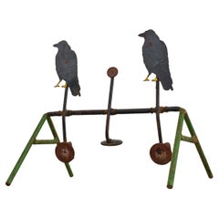 Antique Vintage Rustic Bird Folk Art Fairground Shooting Target