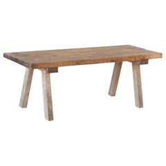 Antique Vintage Rustic Wood Coffee Table