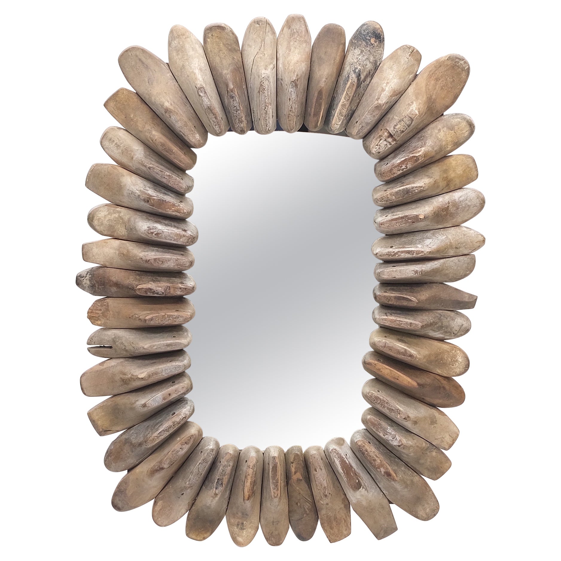 Antiker Vintage Show Formen Cluster-Wandspiegelrahmen im Arts & Crafts-Stil MINT! im Angebot