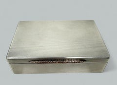 Antike Vintage Sterling massivem Silber Schmuck Schatulle Trinket Box A Wilcox 1922