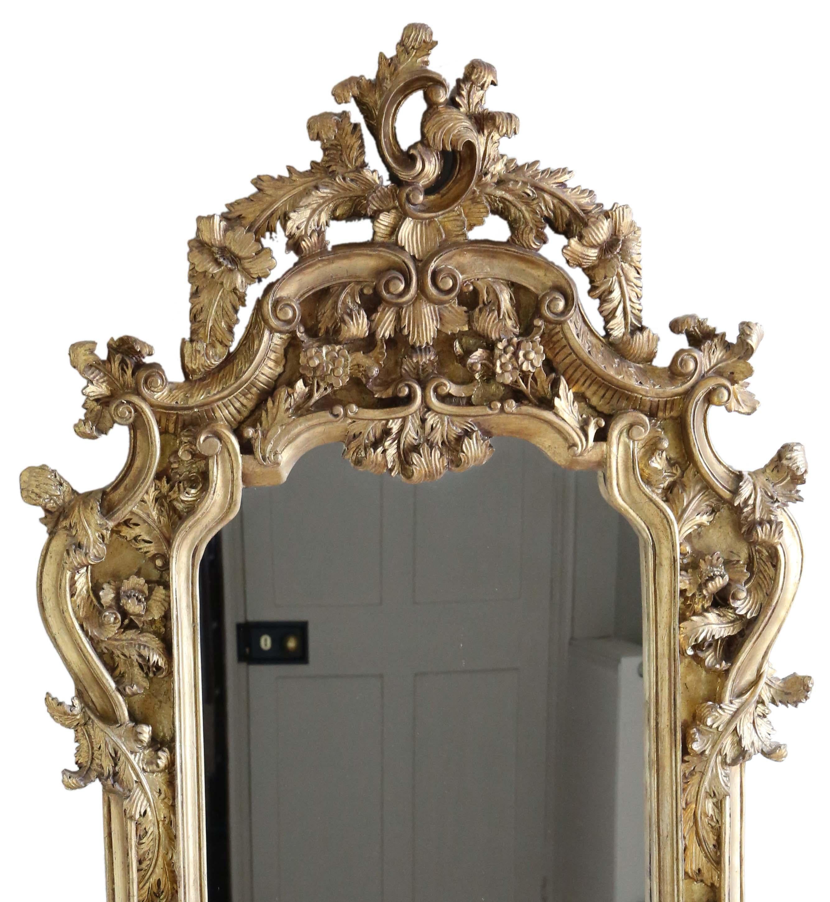 grand miroir dore ancien