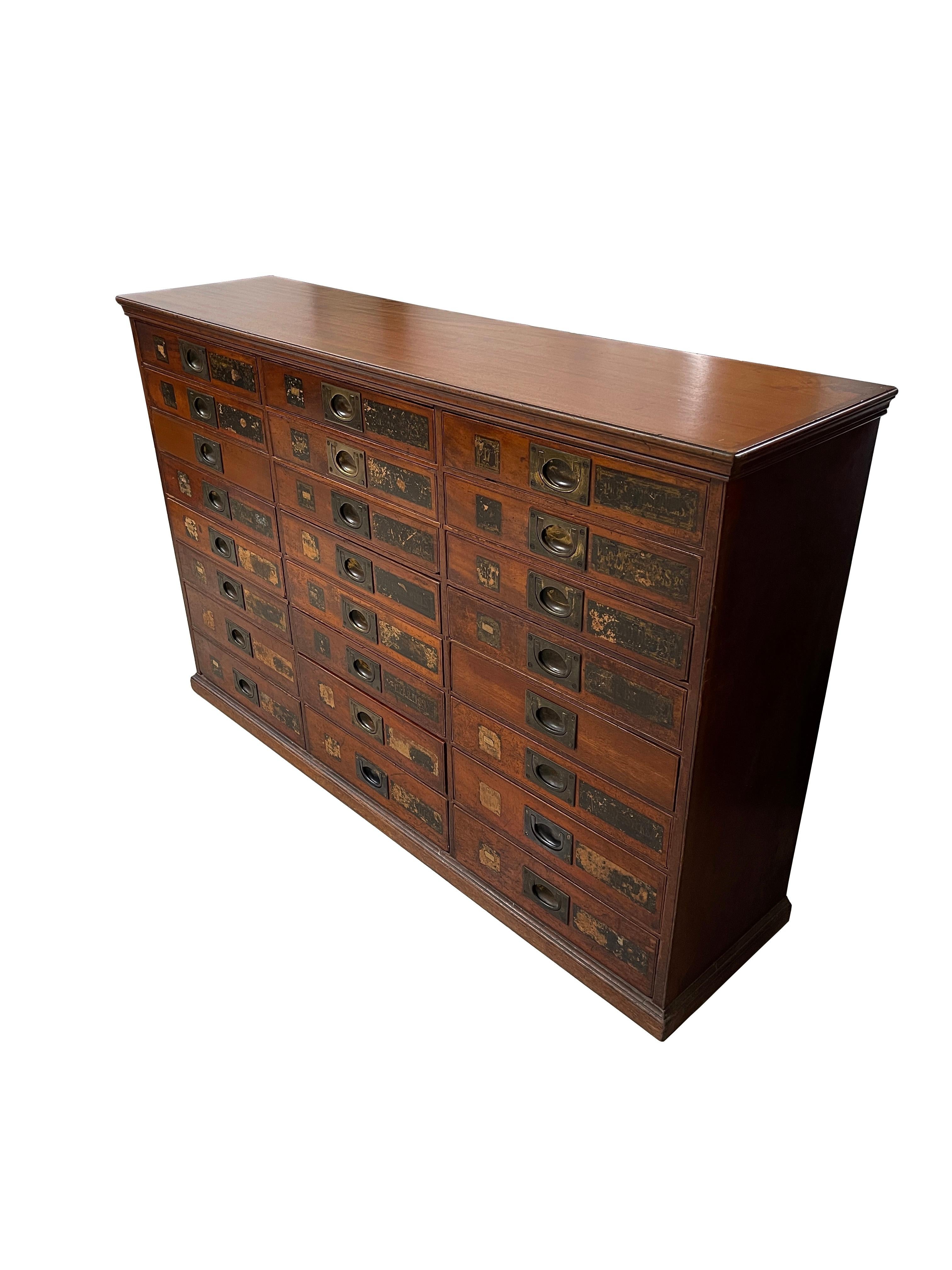 Antique Vintage Victorian Drapers Haberdashery Chest of Drawers 1