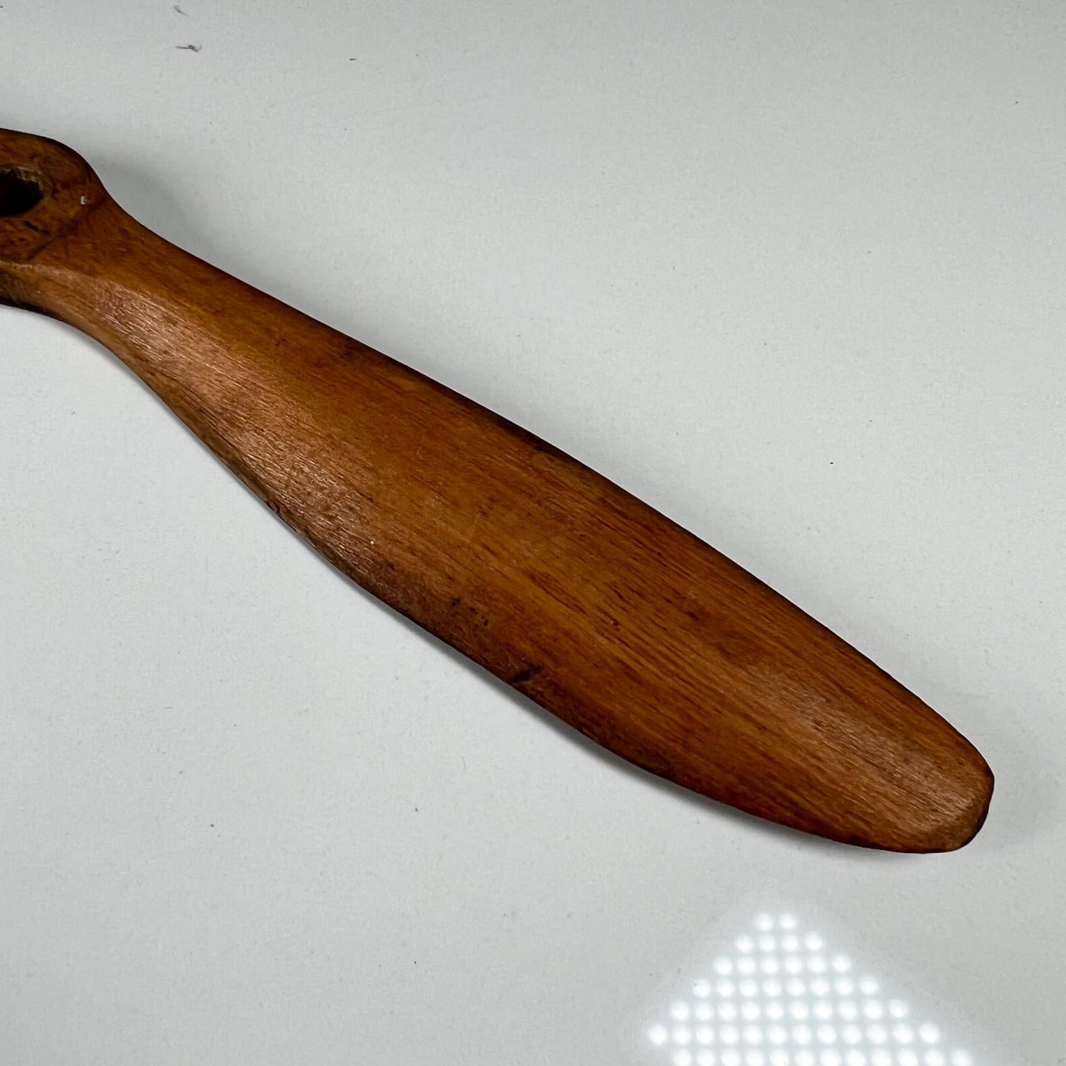 Mid-20th Century Antique Vintage Wood Toy Airplane Propeller
