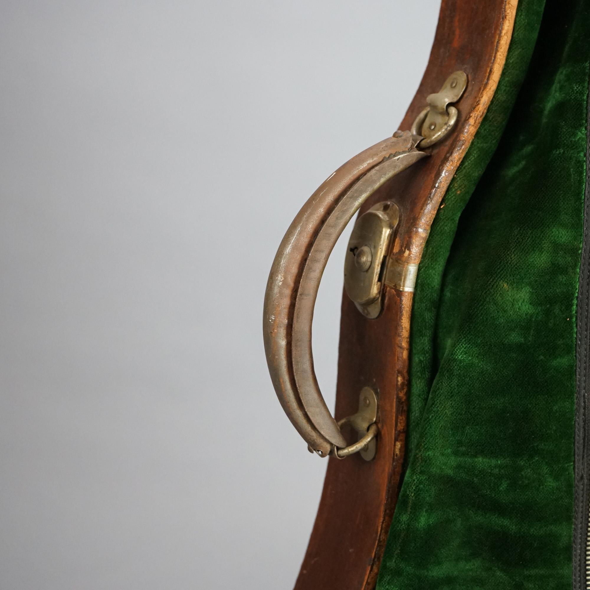 Antique Violin with Bow & Case C1920 4