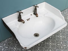 Antique Vitreous Enamelled Cast Iron Basin