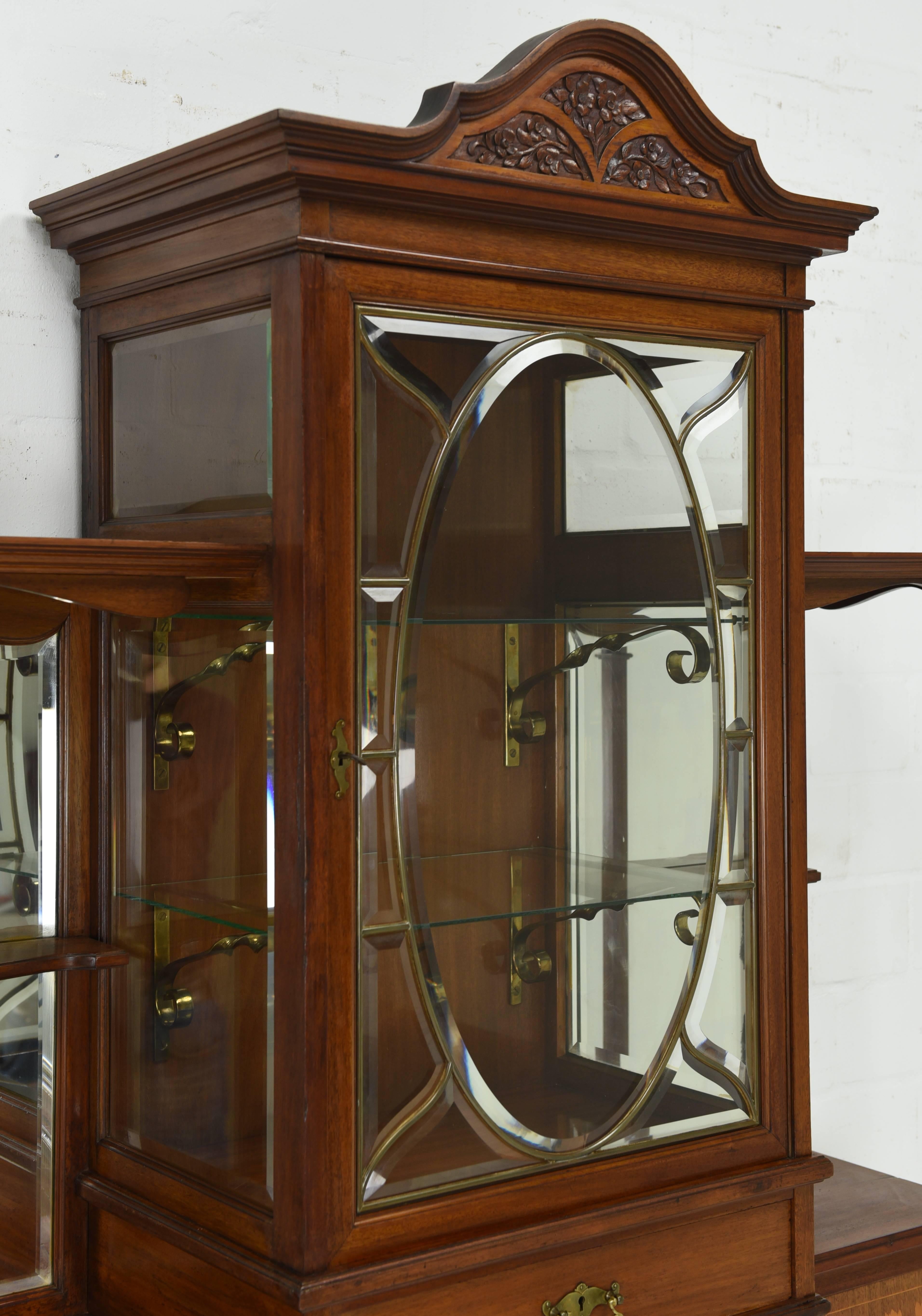 Antique Vitrine Art Nouveau, circa 1915 im Angebot 2