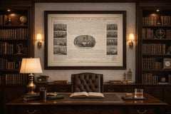 Antique VOC Governance Chart Engraving — Dutch East India Company, ca.1719