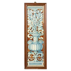 Antique W. B. Simpson & Sons Framed Tile Panel