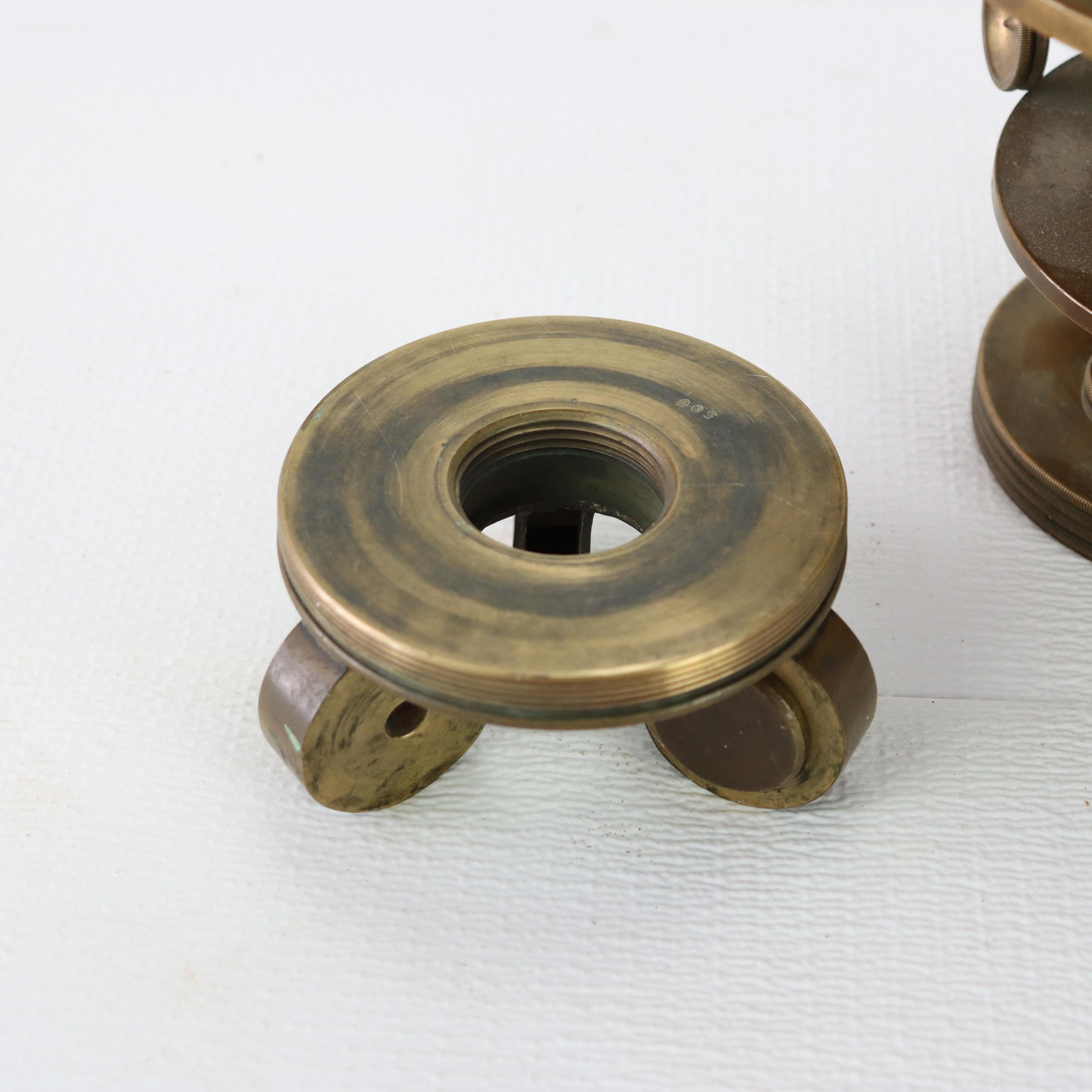 Metal Antique W. & L. E. Gurley Co. Brass Surveyor’s Transit/Theodolite c1890 For Sale