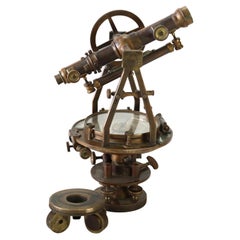 Antique W. 
L. E. Gurley Co. Brass Surveyor’s Transit/Theodolite c1890