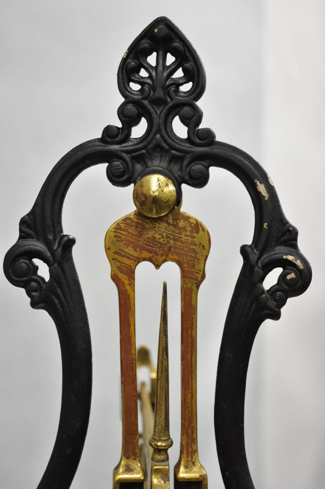 Antigua balanza inglesa victoriana de latón y porcelana W & T Avery Latón en venta