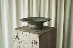 Antique Wabi Sabi Centerpiece in Verdigris Patinated Copper