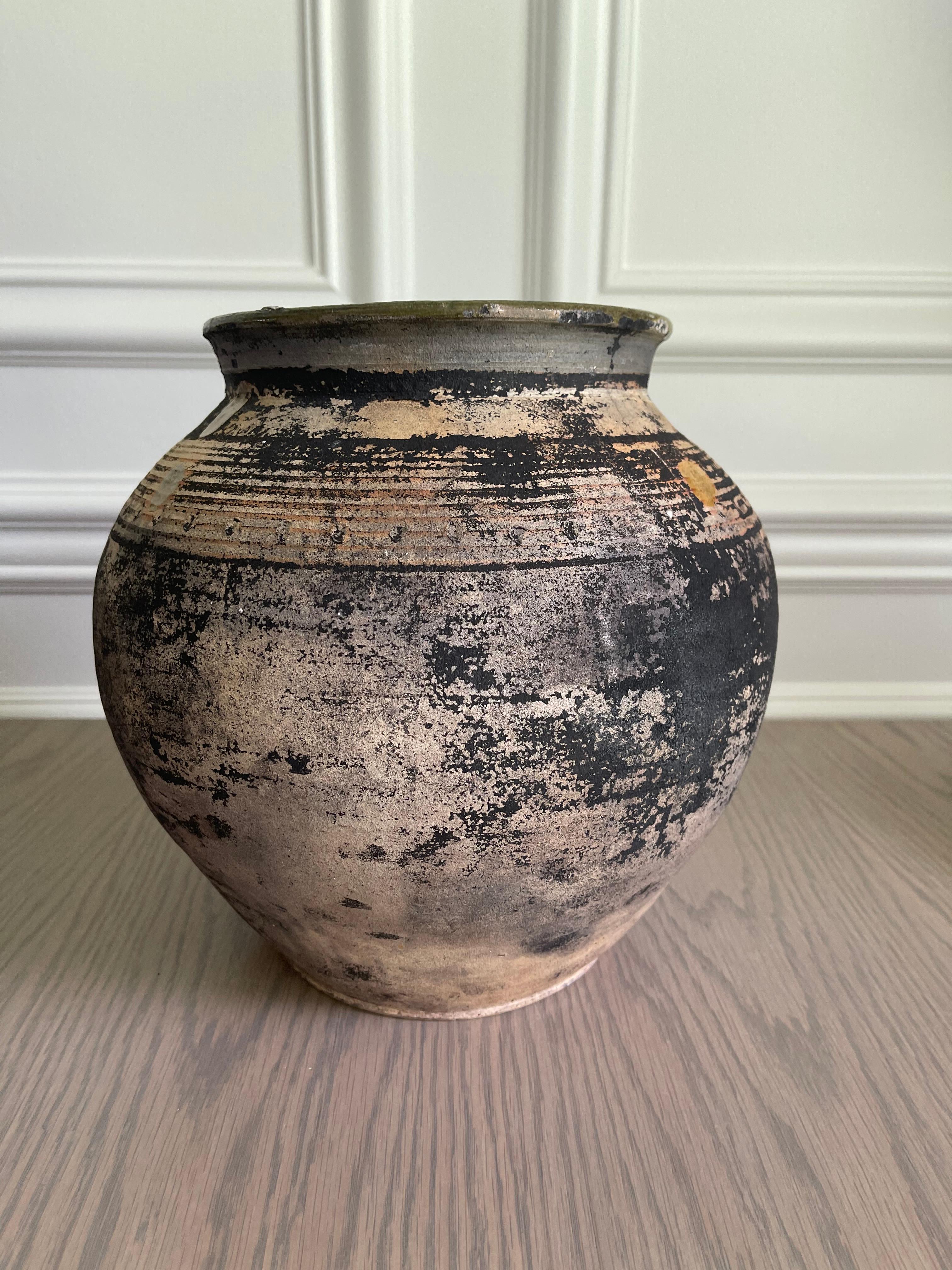 Ukrainian Antique Wabi Sabi Clay Pot