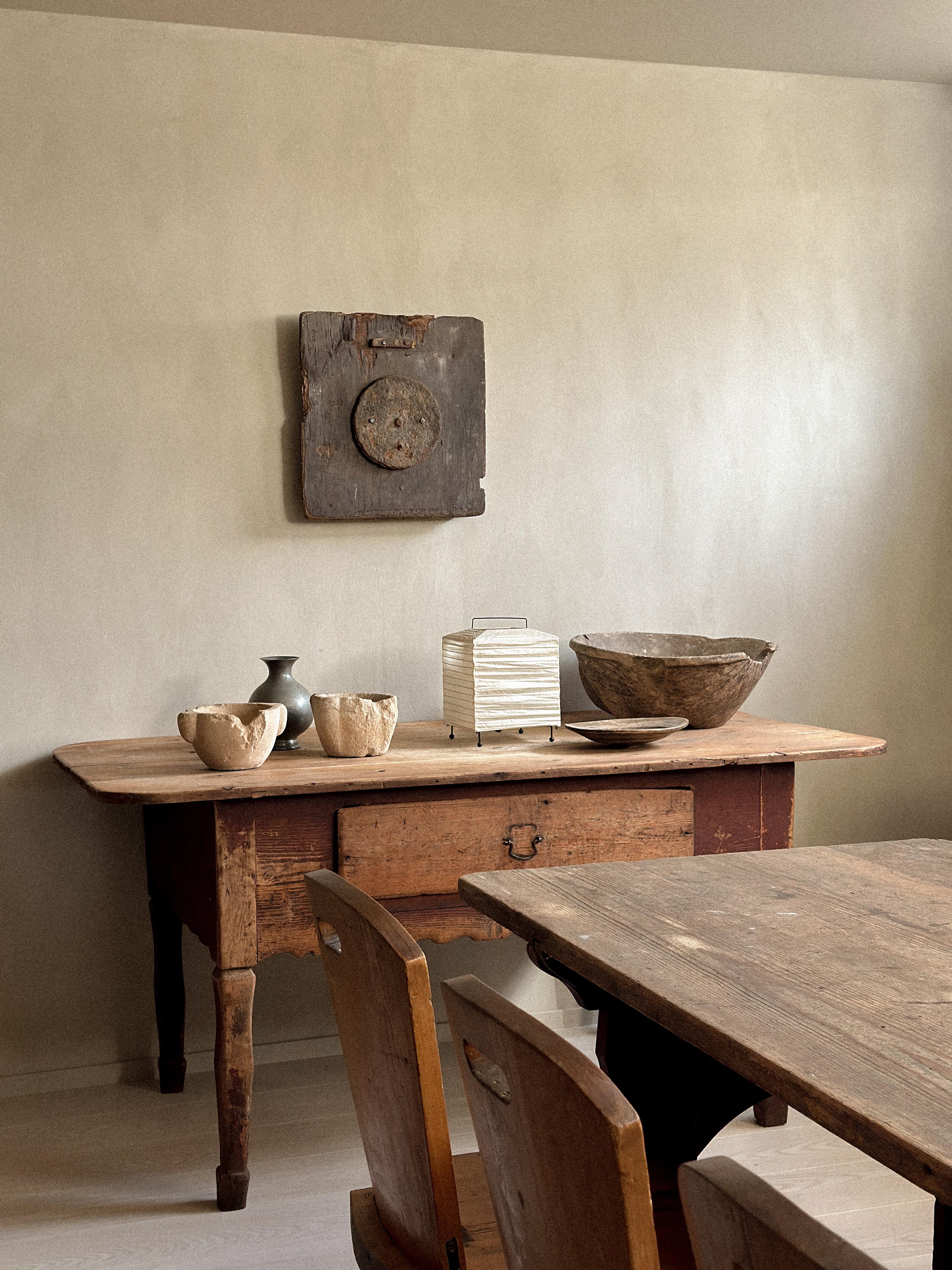 Primitive Antique Wabi Sabi Console Table, Anonymous, Scandinavia c. 1800s