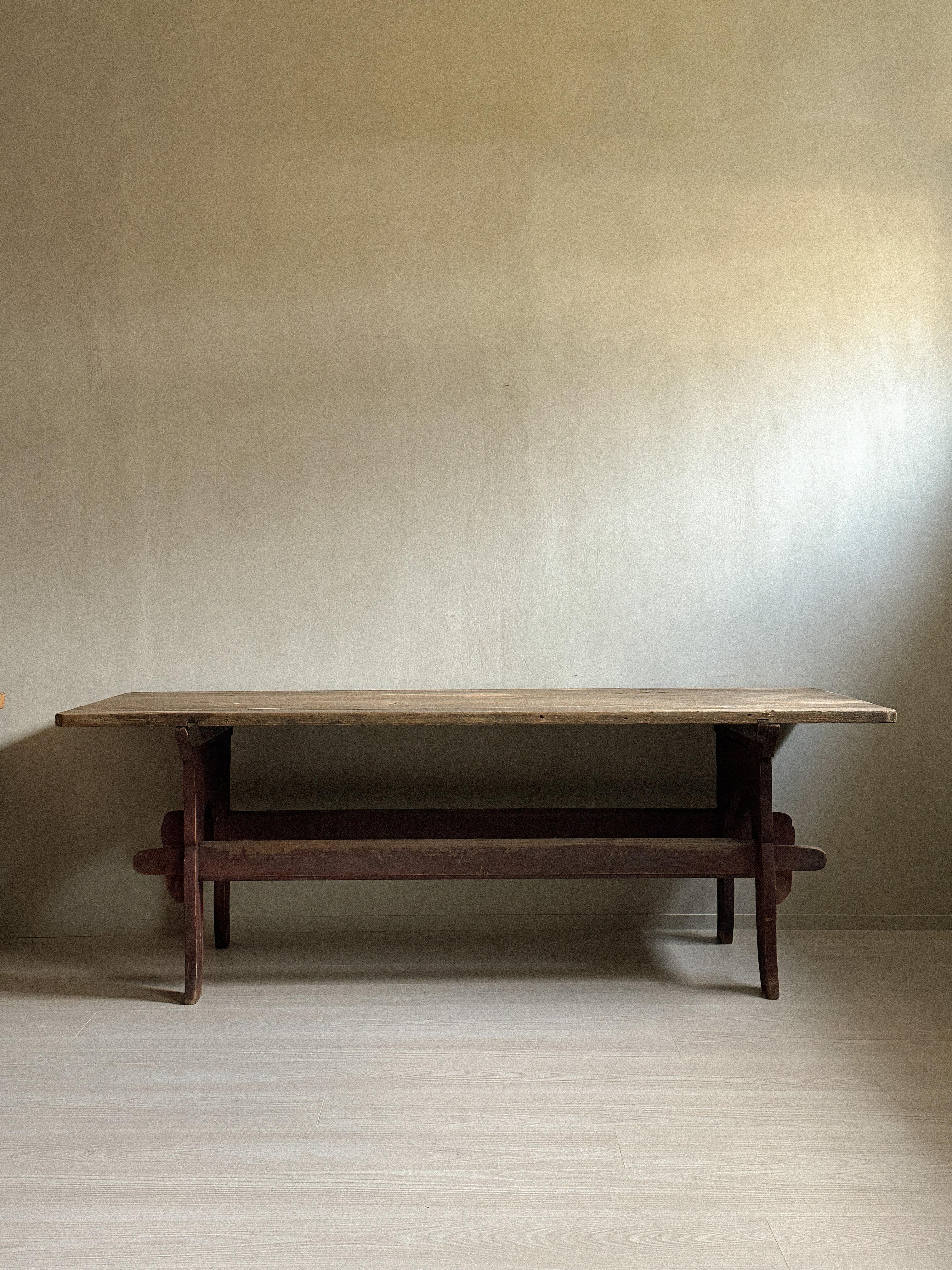 Norwegian Antique Wabi Sabi Dining Table or Desk, Anonymous, Scandinavia c. 1800s  For Sale
