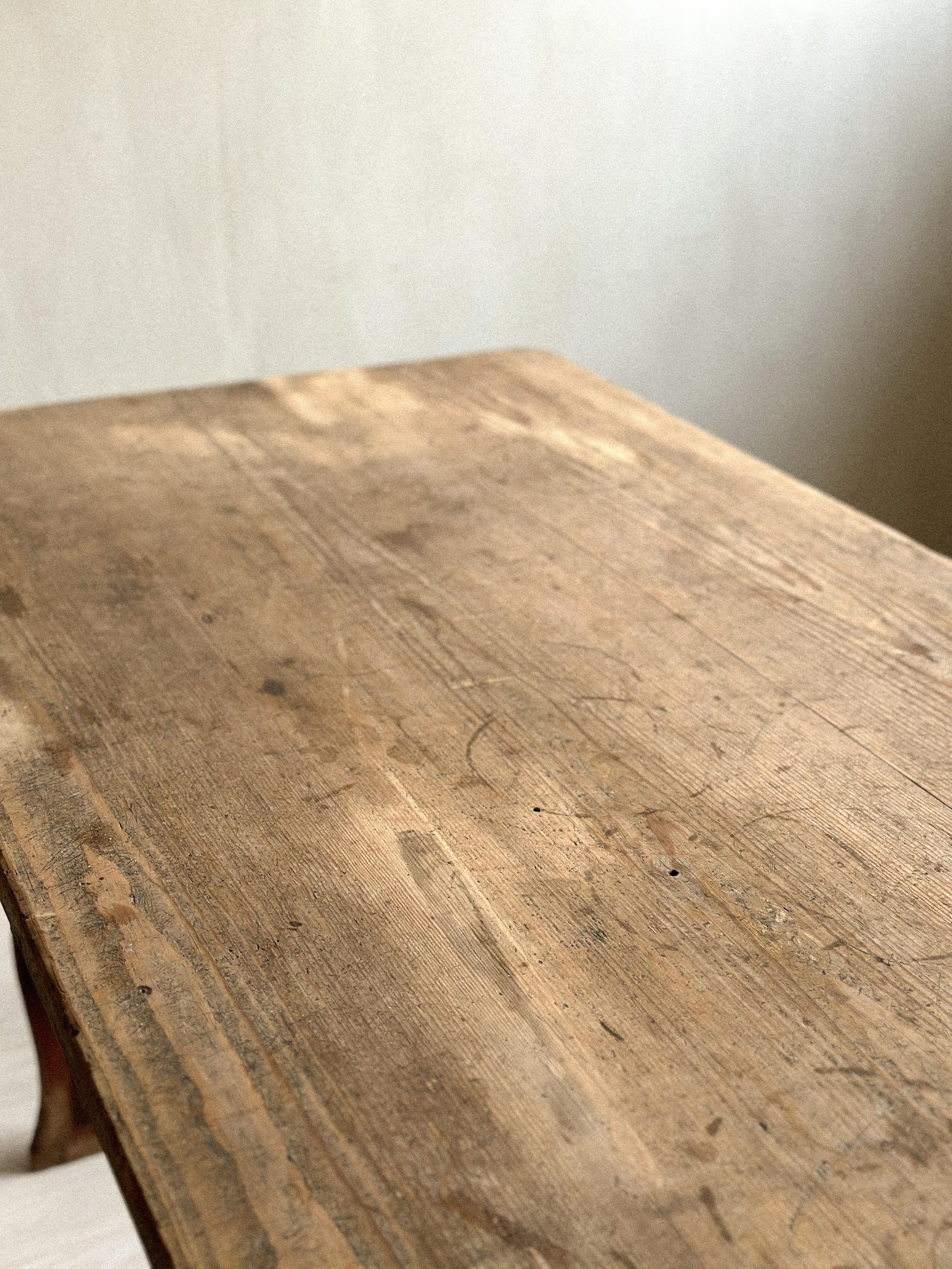 19th Century Antique Wabi Sabi Dining Table or Desk, Anonymous, Scandinavia c. 1800s  For Sale
