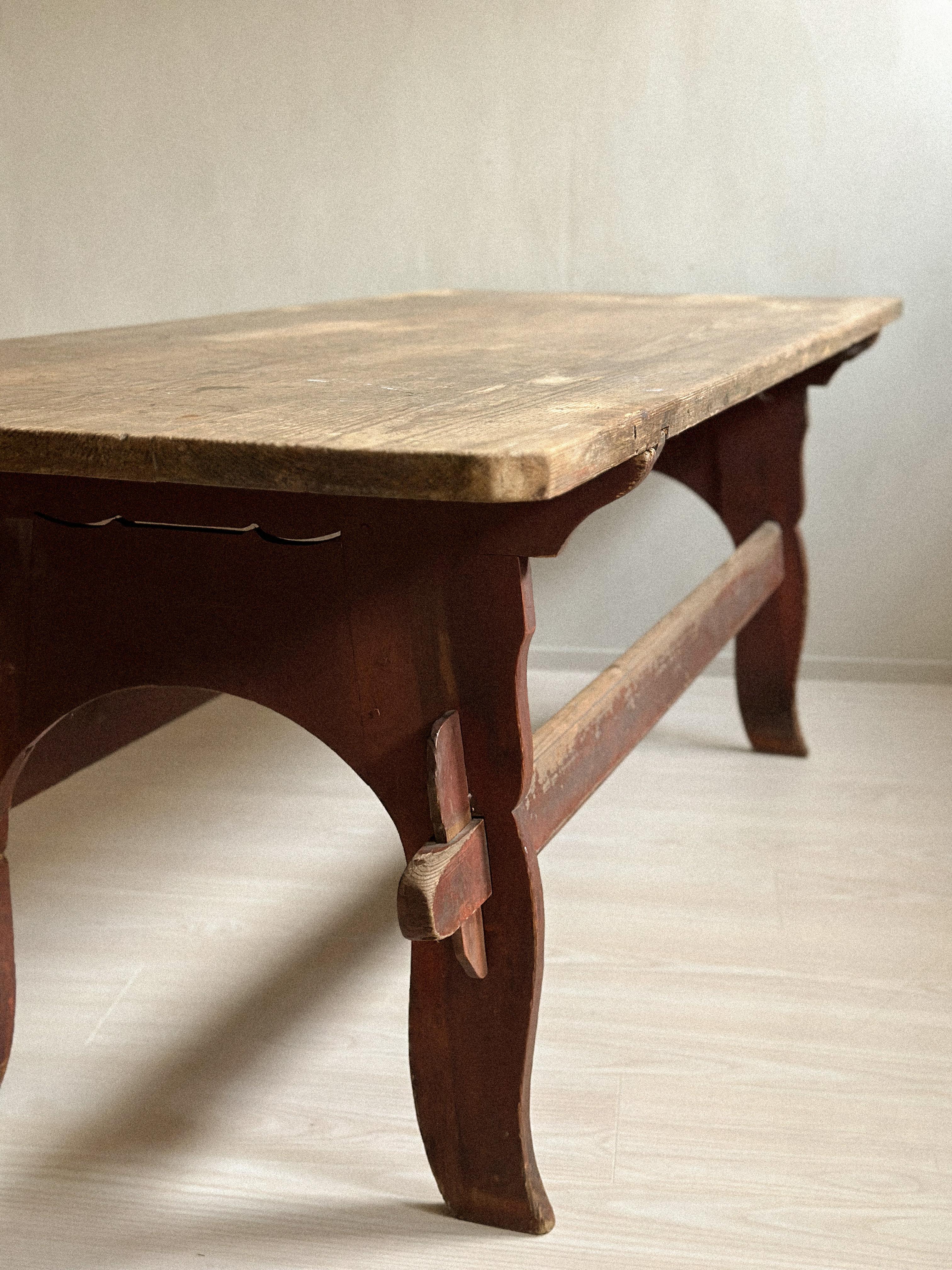 Wood Antique Wabi Sabi Dining Table or Desk, Anonymous, Scandinavia c. 1800s  For Sale