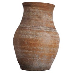 Antique Wabi Sabi Orange Clay Pot