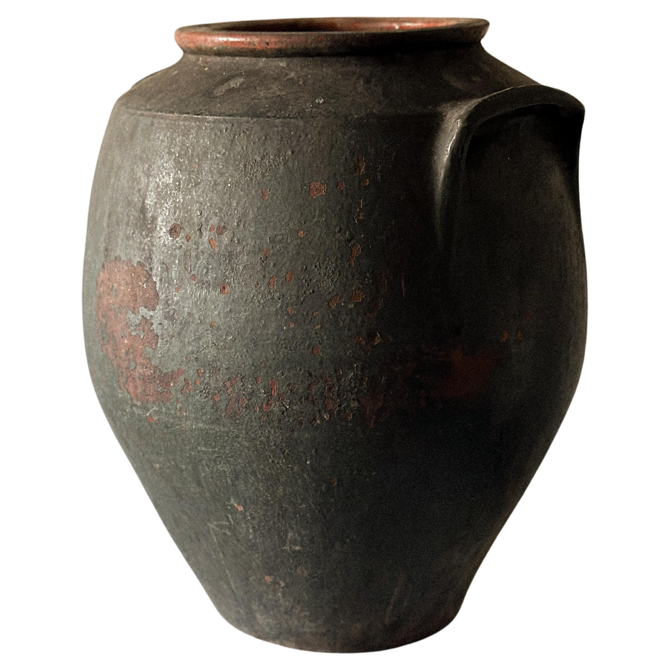 Antique Wabi Sabi Pot, East-Europe c. early 1900s 
