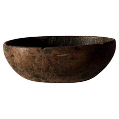 Antique Wabi Sabi Wooden Root Bowl, Scandinavia c. 1800s