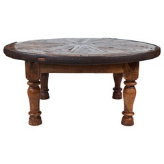 Antique Wagon Wheel Coffee Table