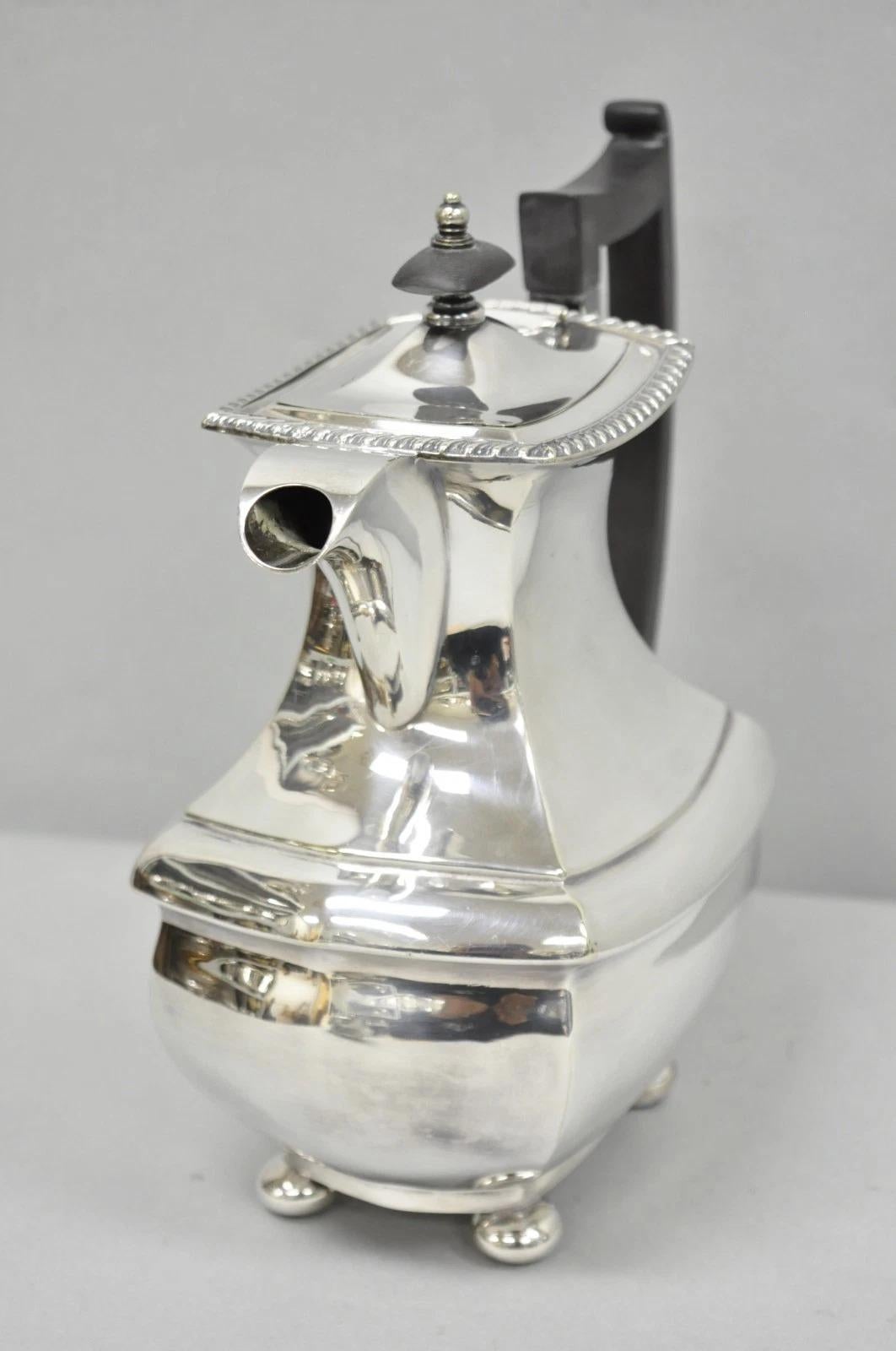 Antique Walker and Hall 53499 Art Deco Silver Plated Tea Service