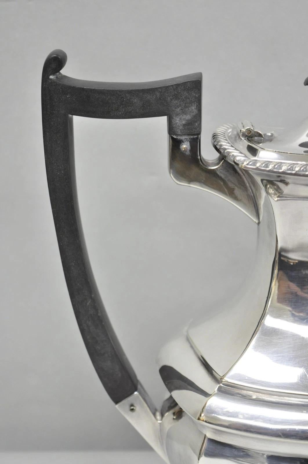 Antique Walker and Hall 53499 Art Deco Silver Plated Tea Service